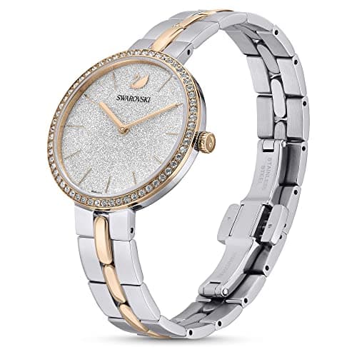 Swarovski Cosmopolitan Crystal Watch, Clear Crystals, Rose Gold Tone Finish, Swiss Made, Part of The Cosmopolitan Watch Collection
