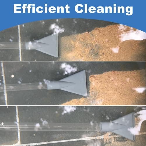 Hot Tub Vacuum Spa Vac, Manual Spa Vacuum Wand Cleaner 10ft Cordless Pool Cleaner, Hot Tub Suction Pipe Siphon Constant Suction, Handheld Flexible Hose for Dirt,Grass, Debris with 3 Cleaner Heads