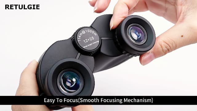 Binoculars 12x25 for Adults and Kids Compact Binocular Waterproof Binocular Wide Field of View for Bird Watching,Hiking,Hunting,Concert