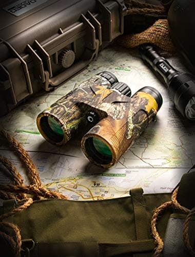 Barska Blackhawk 42mm Binoculars – Waterproof Fogproof, BAK-4 Prism, Multi-Coated Optics, Rugged Rubber Armor, for Hunting, Bird Watching & Outdoor Use