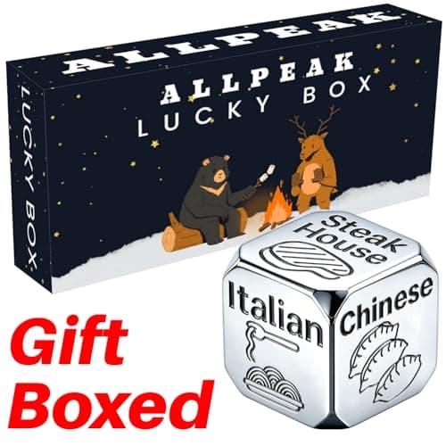 Boo Basket Stuffers, White Elephant Gifts Food Decision Dice Girlfriend Boyfriend Coworker Wife Husband Couple Anniversary Stocking Stuffers for Men Women Adults, 0.67" Halloween Christmas Xmas Gift B0FBRZC11Q