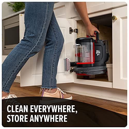 Dirt Devil Portable Spot Cleaner Machine for Carpet and Upholstery, Powerful Suction Spot Cleaning Machine with Versatile Tools, Pair with Dirt Devil Portable Spot Cleaner Solution