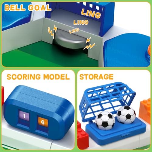 Football Games Board Indoor Sports Game Room Pinball Interactive Birthday Gift Toys 3 4 5 6 7 8-12 Year Family Gatherings Mini Foosball Table Game for Kids Soccer Game Set Gifts Boys Toy B0DZ6QMSCC
