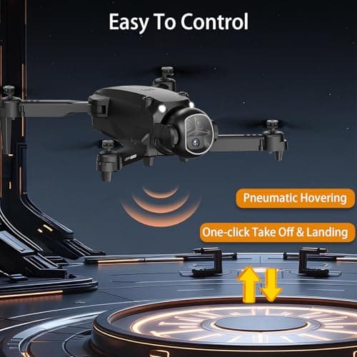 Drone with Camera for Adults Beginners, FPV Foldable RC Quadcopter Toys, Helicopter Toys, 1080P HD Camera Drone, Altitude Hold, One Key Take-off/Landing, 3D Flips, Waypoints fly, Headless Mode