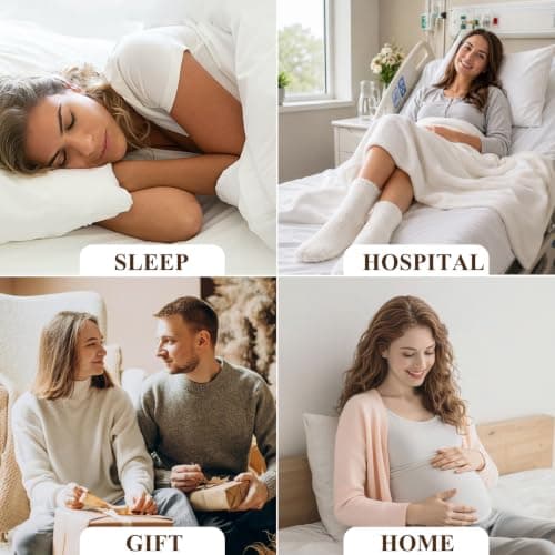 Soft Thick Plush Warm Socks, Christmas Winter Gifts for Ladies,Comfortable Indoor Home Socks, Sleep Slipper Socks Fuzzy Socks for Women Fluffy Cozy Slipper Socks Fall Halloween Socks Gifts B0DKF8CRWW