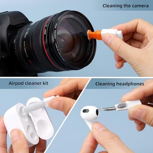 Electronics Deep Cleaning Reusable Brush Tool, Screen-Safe Spray, for iPhone iPad Macbook Airpod Camera, Gaming Accessories Ordilend Keyboard Cleaner & Laptop Cleaning Kit, All-in-1 for Computer PC B0C2VBXRYG