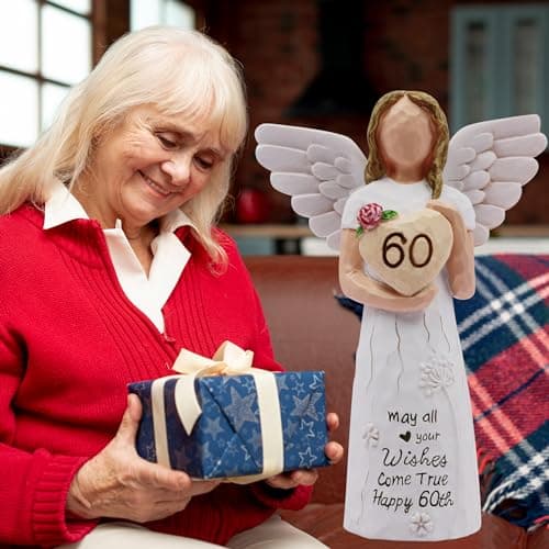 60th Birthday Gifts for Women, Gifts for 60th Birthday Women, Sculpted Hand-Painted Figurine