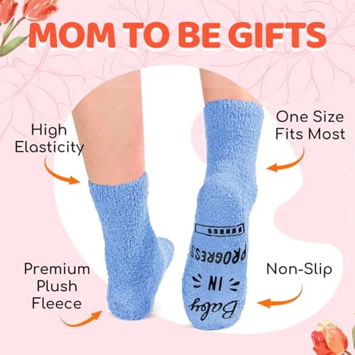 HAPPYPOP Pregnant Mom Gifts - Maternity Socks for Expectant Mothers, Thoughtful Choices for IVF Journeys B0CPXZW417
