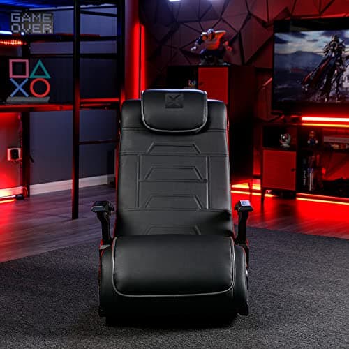 X Rocker Video Gaming Floor Rocker Chair, Built-in Audio, College Dorm Essentials for Guys and Girls, Bedroom, Foldable, Gifts for Gamers