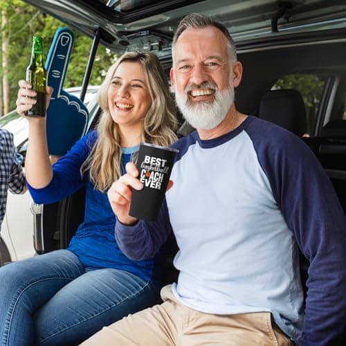 Basketball Coach Gifts for Men Women, Best Coach Gifts Basketball, Coaches Gift from Team Basketballs, Basketballs Coaches Gift Ideas-20 oz Stainless Steel Tumbler