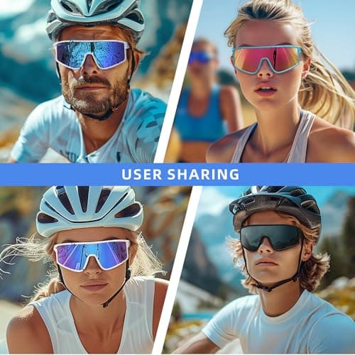 Kegrimi Sports Baseball Cycling Sunglasses for Men: Polarized Sunglasses for Women Youth UV400 Protection Running