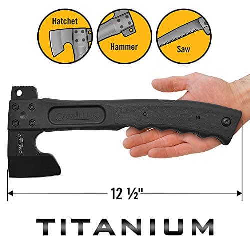 Camillus CAMTRAX, Hatchet, Lock Back Saw, Hammer, 3-in-1