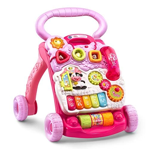 VTech Sit-to-Stand Learning Walker (Frustration Free Packaging), Pink B07CRX1BDG