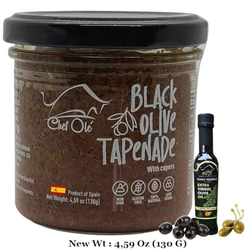 Spanish Gourmet Tapenade Gift Set - 5 Premium Mediterranean Spreads & Sauces | Olive Tapenade, Asparagus, Roasted Peppers & Ketchup | Vegetarian Food Gift Basket from Spain