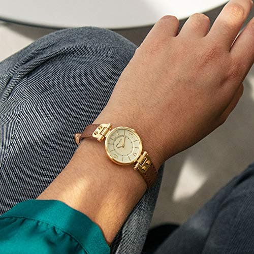 Anne Klein Women's Leather Strap Watch