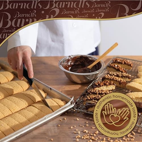 5 Valentines Chocolate Biscotti Gift Box, Gourmet Cookie Gift Basket for Food Delivery, Fancy Cookies Gift Ideas for Women, Men, Wife Girlfriend