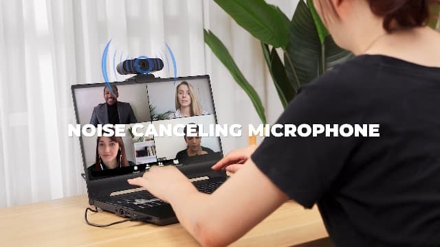 Edew 1080P Webcam Computer Camera with Microphone & Wide View - Auto Light Correction Webcam for PC, Mac, Laptop, Desktop - Built-in Privacy Cover Plug & Play USB for Zoom/Skype/Streaming