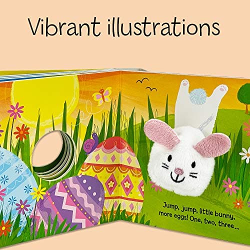Hippity, Hoppity, Little Bunny - Finger Puppet Board Book for Easter Basket Gifts or Stuffer Ages 0-3 1680524771