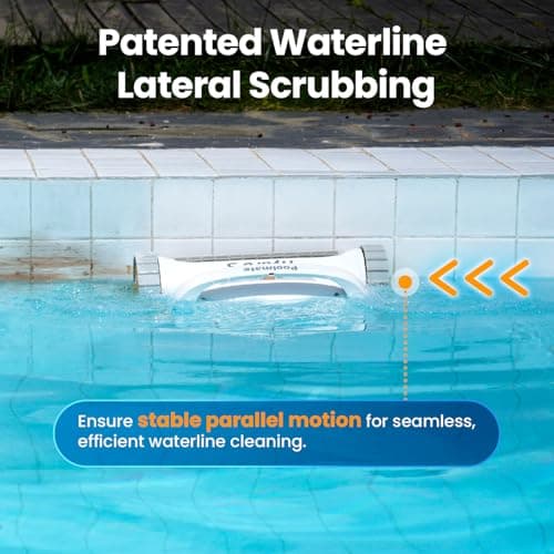 2025 Chasing Hydro 3 Robotic Pool Cleaner for Inground/Above Ground Pools, 150W Cordless Pool Vacuum, Max 200min Runtime, 4.1L Filter Basket, Auto Waterline/Wall Cleaning, Max 1076 sq.ft Coverage