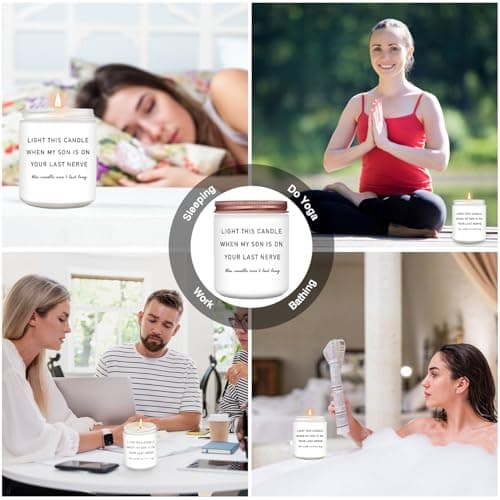 Homsolver Daughter in Law Gifts, Birthday Christmas Anniversary Wedding Gifts for Daughter from Mother Father in Law, Funny Sons Girlfriend, Future Daughter-in-Law Lavender Candle Gift from Mom Dad