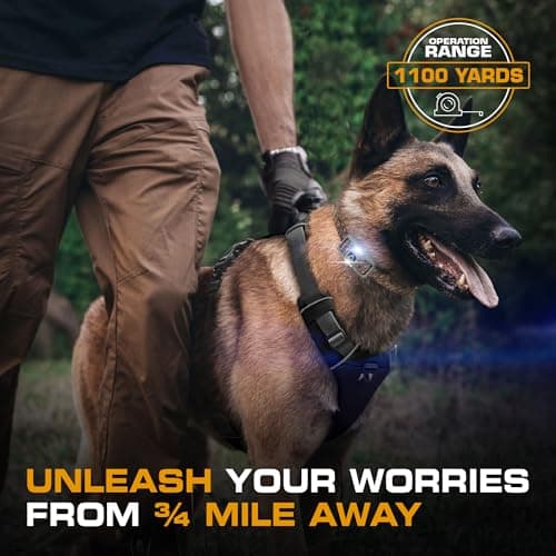 INVIROX Dog Shock Collar [Ultra K9] 124 Training Levels, 4 Powerful Modes with Night-Light and ¾ Mile Range 100% Safe Dog Training Collar for Large Dogs IP67 Waterproof (X2 Camouflage)