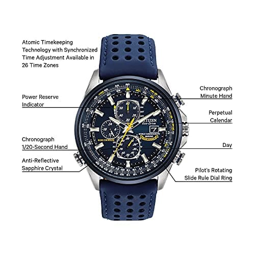 Citizen Citizen Men's Eco-Drive Sport Luxury World Chronograph Atomic Time Keeping Watch