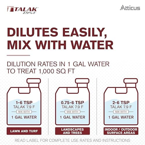 Atticus Talak 7.9 F Bifenthrin Insecticide Concentrate (96 oz) – Indoor and Outdoor Insect Control