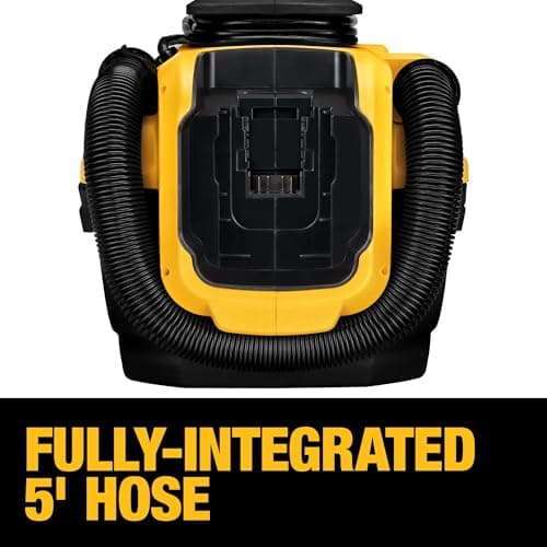 DEWALT 20V MAX Shop Vacuum Wet and Dry, Shop Vac 2 Gallon, Cordless and Corded Wet Dry Vacuum Cleaner, Wide Nozzle, Hepa Filter, Tool Only (DCV581H)