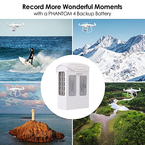 Phantom 4 Battery, 5870mAh 15.2V Intelligent Flight Drone Replacement Battery for DJI Phantom 4/4 Advanced/4 Pro/4 Pro V2.0/4 RTK