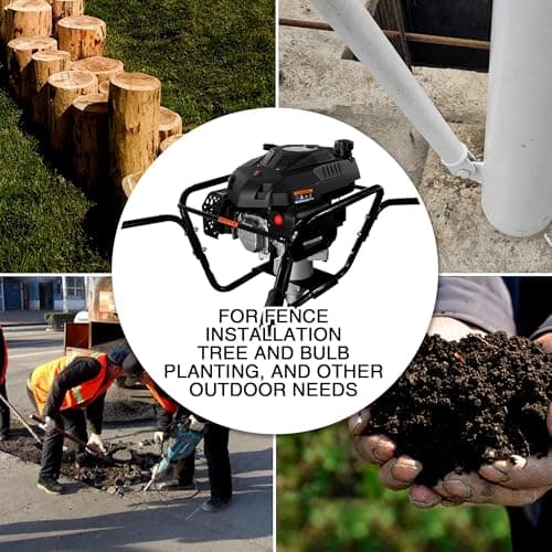 2 Man Earth Auger Powerhead 185cc 4Cycle Post Hole Digger