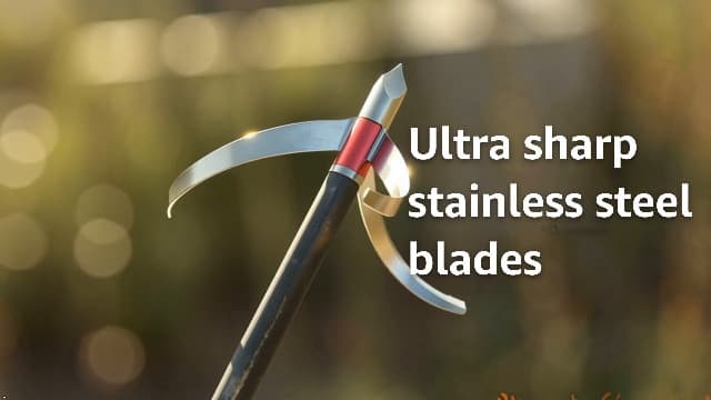 Turkey Hunting Broadhead for Archery - 125 Grain 3 Pack Archery Arrow Tips for Crossbow, Recurve, Compound Bow.