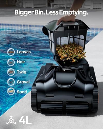 (2026 Upgrade) iGarden Pool Cleaner K60, 6H Cordless Robotic Pool Vacuum for Inground & Above Ground Pools, AI Timer, Smart Navigation, Floor, Walls&Waterline Scrubber, Touchscreen, Auto-Parking