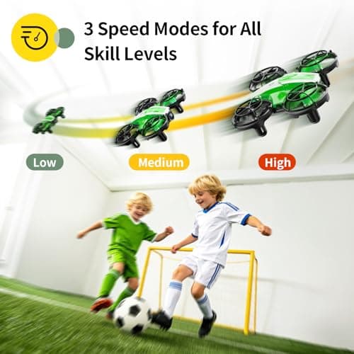 Holy Stone Mini FPV Drone with 1080P HD Camera for Kids & Beginners, RC Nano Quadcopter with Optical Flow Hover, Gesture Control, 3D Flips, 3 Batteries, Great Gift Toy for Boys and Girls, HS210P Green