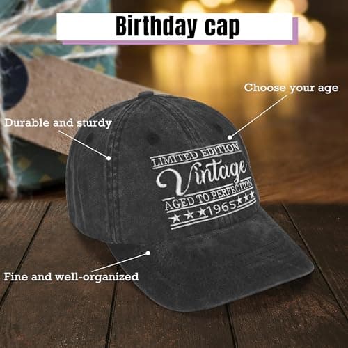 Birthday Gifts for Him Her, Ideal Gifts for Men Women, Vintage Hat