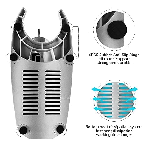 OKF Ice Shaver Prevent Splash Snow Cone Machine, Electric 3 Blades Shaved Ice Machine, 380W Ice Shaver Machine, 286lbs/hr Ice Crushers for Home Use, Ice Crusher with Free Ice Pick (Silver)