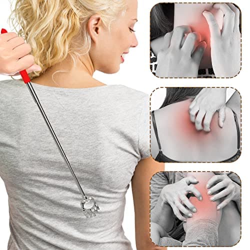 HOFASON 6 Pack Back Scratcher Fathers Day Dad Gifts, White Elephant Gifts for Adults, Stocking Stuffers for Men Women Teens, Prizes for Adults, Extendable Bulk Back Massager for Thanksgiving Birthday