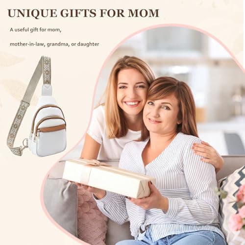Christmas Gifts for Mom Wife Crossbody Bags Gifts for Women Birthday Gifts for Her Small Crossbody Sling Bag Fanny Pack Chest Travel Anti Theft Purse Unique Secret Santa Mothers Day Gift Ideas