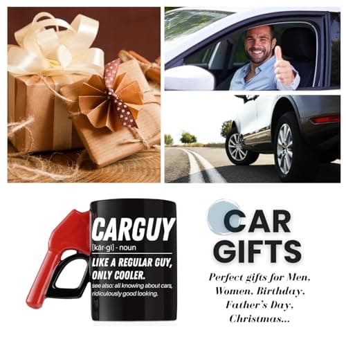 400ml Cup, Gift for Car Lovers, Car Enthusiast Car Guy Gifts For Men, Him, 13.5oz Refueling Ceramic Coffee Mug - Noun B0CLD1KKMS