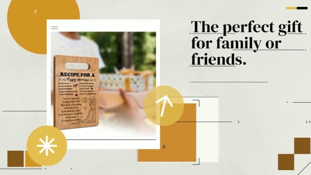 Wedding Gift for Couple 2025, Bridal Shower Gifts for Bride and Groom Engagement, Happy Marriage Cutting Board, Gifts for Wedding Shower, Newlywed Mr and Mrs Gifts Bride to Be Gifts