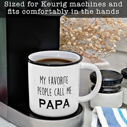 MAINEVENT Papa Coffee Mug, 11 oz, Ceramic, Funny, Best Papa Mug, Fathers Day Gift B09PSL3HZV