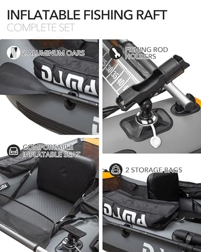 DAMA Triple Chamber SUP Inflatable Stand Up Paddle Board 10'8"*47", Extra Wide Paddle Boards for Adults, Fishing Paddle Board with 3 Removable Fins, 2 Fishing Rod Holders, Kayak Paddle,Portable Bag