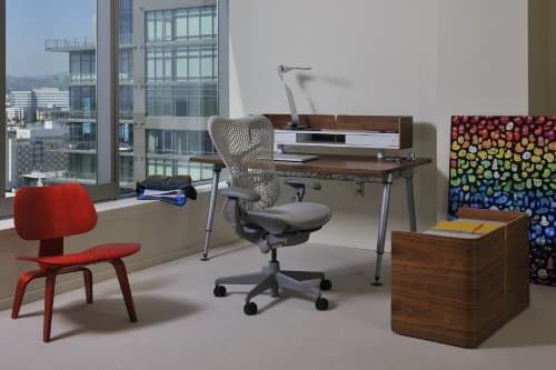 Mirra Chair by Herman Miller: Fully Featured w/Forward Tilt - Adjustable Arms - FlexFront Seat - Tilt Limiter - Lumbar Support - Hard Floor Casters - Graphite Frame/Graphite Seat