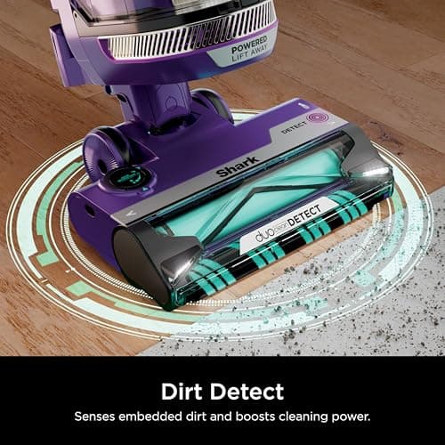 Shark POWERDETECT Upright Vacuum Cleaner with HEPA Filter, Heavy Duty Vacuum with Powerful Suction for Pet Hair Pickup, DuoClean Technology, Powered Lift-Away, Ideal for Carpets & Hardfloors, AZ4002