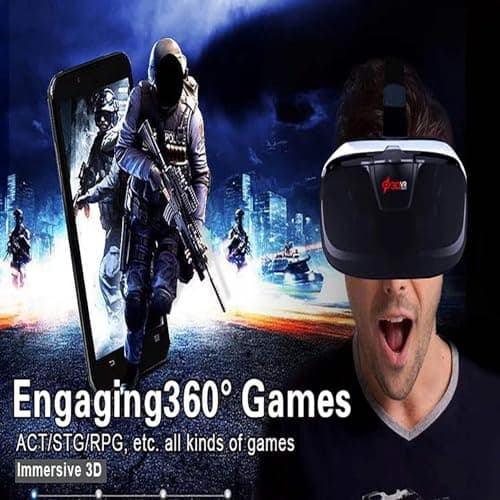 UMEEUTOO 2025 New VR Headset for iPhone & Android Phone, Virtual Reality Goggles for VR Game Video Movies, Education,Kids, Compatible with Phones 4.5"-6.3"