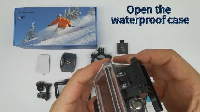 Jadfezy Action Camera FHD 1080P with 32GB Card, 98FT/30M Underwater Waterproof Camera with 2 Rechargeable Batteries, Wide Angle Sports Camera with Accessories Kit Suitable for Helmet, Bicycle, etc.