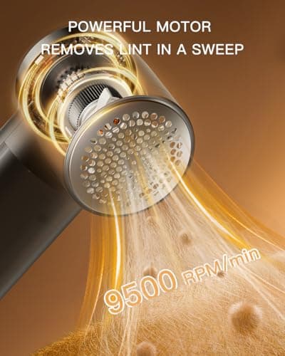 Electric Lint Remover and Fabric Shaver, Rechargeable Clothes Shaver for Sweater Furniture Couch, 3-Speed Pill Remover Defuzzer to Remove Fuzz Pilling from Blanket Jacket