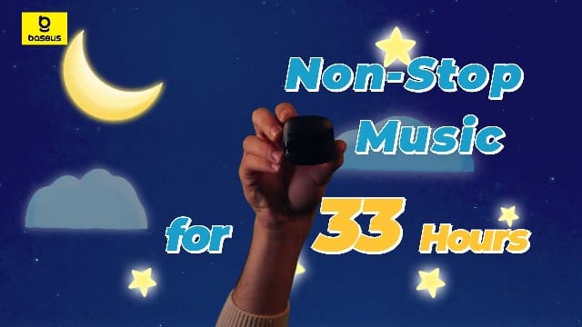 Baseus E20 True Wireless Earbuds, 12mm Drivers with Powerful Bass, 33H Long Playtime, IPX5 Water-Resistant, 2 ENC Mics for Clear Calls, Bluetooth 5.3 Headphones in-Ear Ear Buds