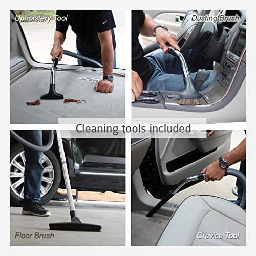 VacuMaid GV50WPRO Professional Wall Mounted Utility and Garage Vacuum with 50 ft Hose and Tools