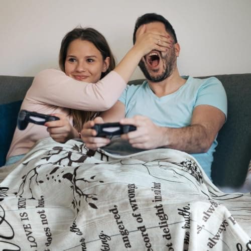 Wedding Gifts for Couples 2025 Soft Blanket, Bridal Shower Gifts for Bride to Be, Anniversary Mr and Mrs Gifts, Wedding Gifts for Newlyweds Just Married Gifts Wedding Throw Blanket 60 * 50