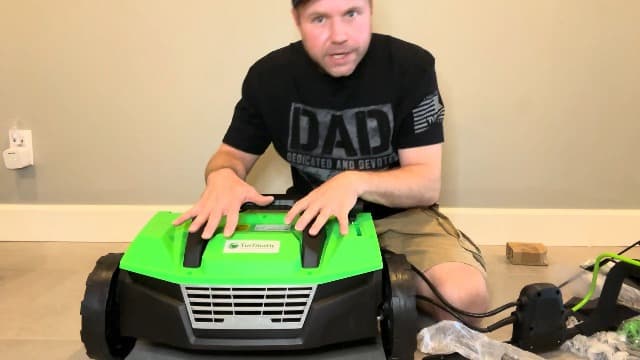 Turfmatic™ Artificial Grass Sweeper 2 in 1 Design - 380mm (15") Wide Brush - 1800w